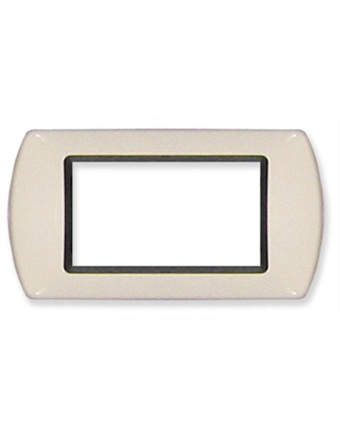 PLACCA COPRINTERRUTTORE 4 POSTI  AVORIO
