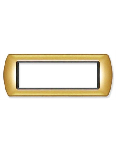PLACCA COPRINTERRUTTORE 7 POSTI  ORO SAT