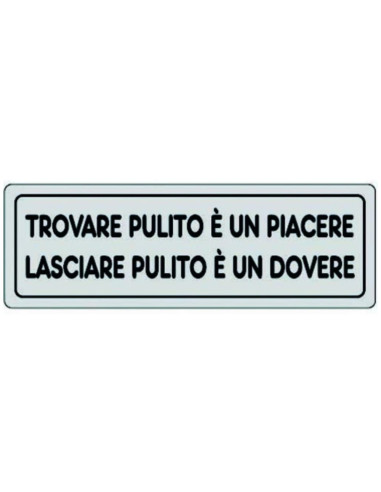 ADESIVO TROVARE PULITO 15X5