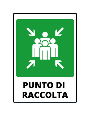 ADESIVO PUNTO DI RACCOLTA EMERGENZA...