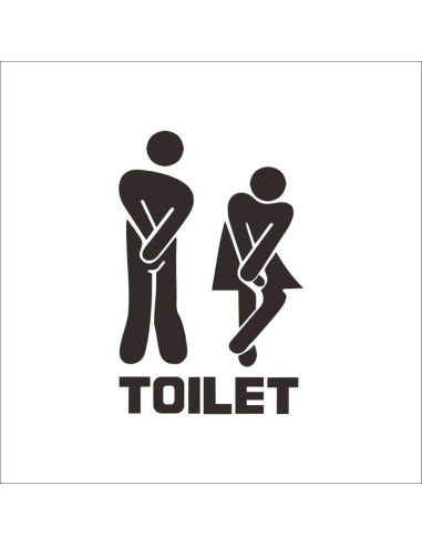 ADESIVO PER PORTA TOILETTE 18X12