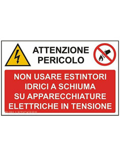 ADESIVO NON USARE ESTINTORI...