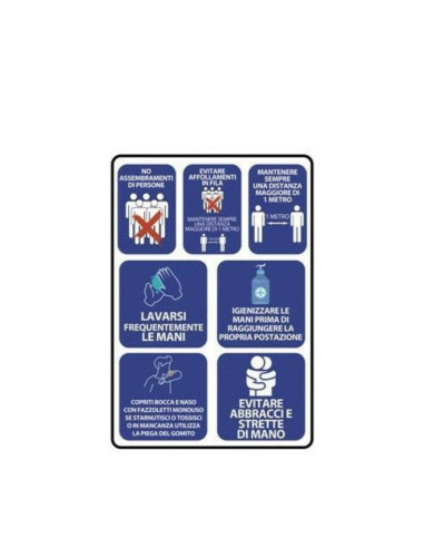 ADESIVO REGOLE DI COMPORTAMENTO CO-19...