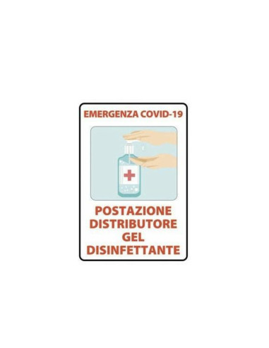 ADESIVO POSTAZIONE DISTRIBUTORE GEL...