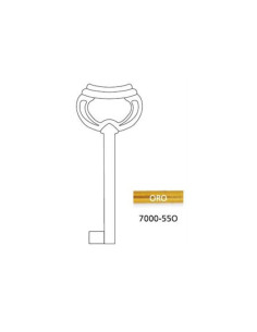  CHIAVE IN ZAMA 6X55MM ORO...
