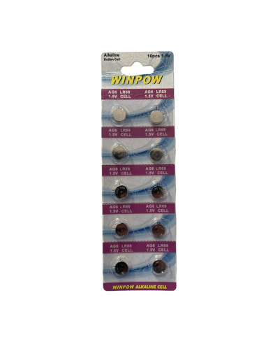 PILE ALCALINE LR69/AG6 BLISTER 10 PZ