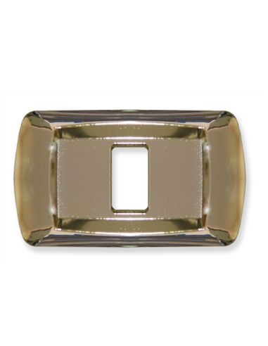 PLACCA COPRINTERRUTTORE 1 FORO ORO LUC.