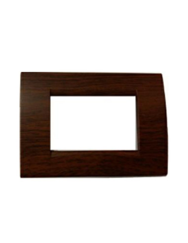 PLACCA COPRI INTERRUTTORI LEGNO SCURO