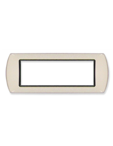 PLACCA COPRINTERRUTTORE 7 POSTI AVORIO