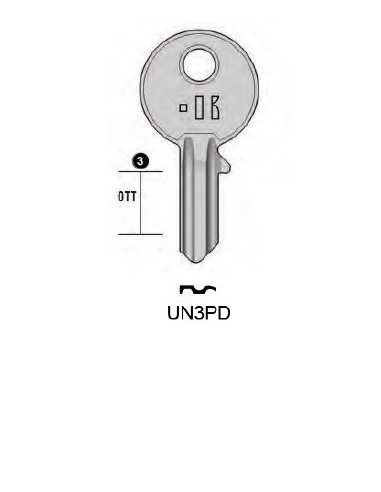 CHIAVE CILINDRO UNIVERSALE OTT UL056