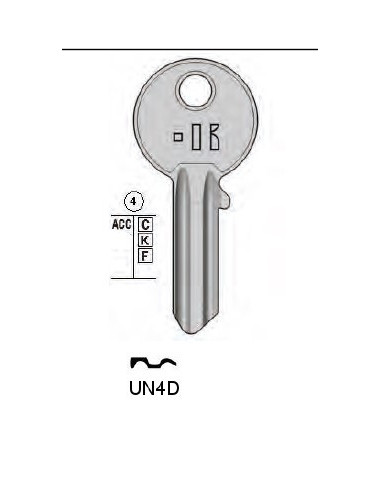 CHIAVE CILINDRO UNIVERSALE ACC UL052